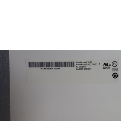 Antiglare Oppervlakte 15,6 LCD Comité G156XTN02.1 AUO Industriële Vertoning