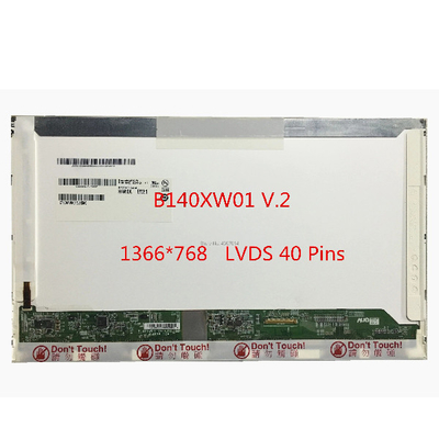 B140XW01 V2 LCD-laptopschermpanelen 262K 45% NTSC-weergavekleuren