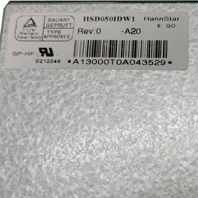 HannStar 5,0 de Vertoningscomité HSD050IDW1-A20 van het Duim800*480 RGB LCD Scherm