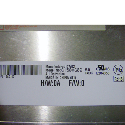 Industrieel LCD de Vertoningscomité 1024*768 van G150XG02 V0 voor Industriële Equipmen