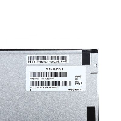 M121MNS1 R1 12,1 Duim Industriële LCD Comité Vertonings RGB 800X600 SVGA 82PPI 450 Cd/M2 LVDS Input