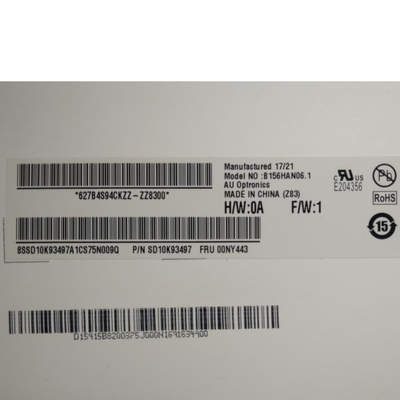 AUO Verticale Streep 15,6 Duimlcd Ruit B156HAN06.1 HW0A 1920*1080 141PPI