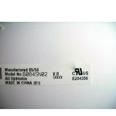 het 350:1262k CCFL LVDS B084SN02 V0 LCD Vertoning van 8.4inch LCM 800x600 150