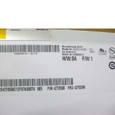 8,9 de Module van TFT van de duim1024*600 133 PPI B089AW01 V2 LCD vertoning