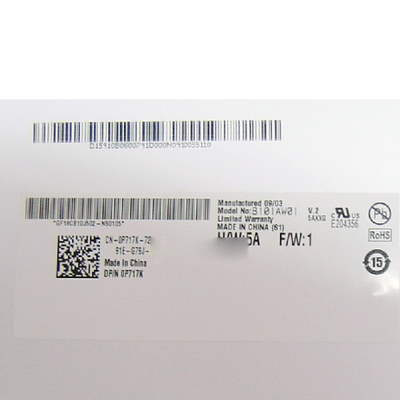 De speldenlcd van B101AW01 V2 HW5A 1024*576 40 de Module van vertoningstft