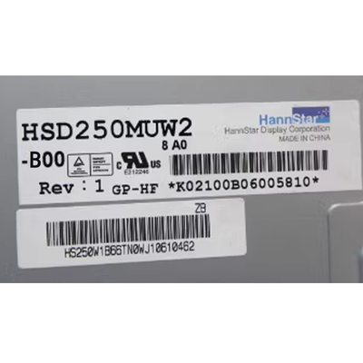 24.5 inch LCD-schermmodule HSD250MUW2-B00 RGB 1920×1080 FHD 89PPI