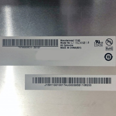 11.6 inch G116ZAN01.0 3840*2160 LCD-scherm met LED-driver