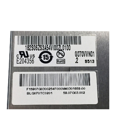 G070VVN01.2 7,0 inch TFT LCD-scherm 800*480 133PPI Hoge helderheid