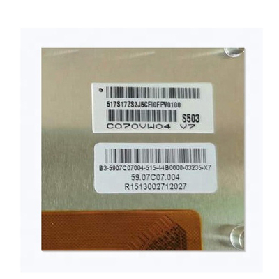 Warm verkopen C070VW04 V7 7,0 inch 133PPI 50 pins LCD display