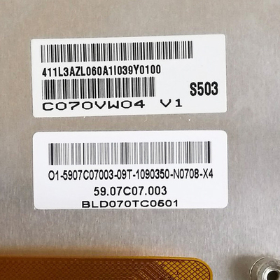 Grootte 7,0 inch Originele in voorraad C070VW04 V1 LCD Display Panel