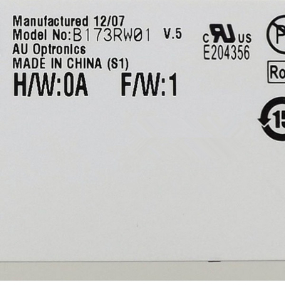 RGB 1600*900 B173RW01 V5 LCD-moud voor AUO
