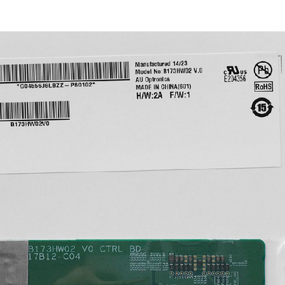 Voorraad B173HW02 V0 262K LCD-scherm met LED-stuur