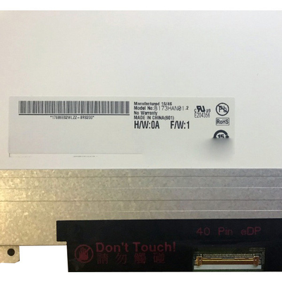 Afmeting 17,3 inch B173HAN01.2 3.3VType Transmisief TFT LCD-paneel