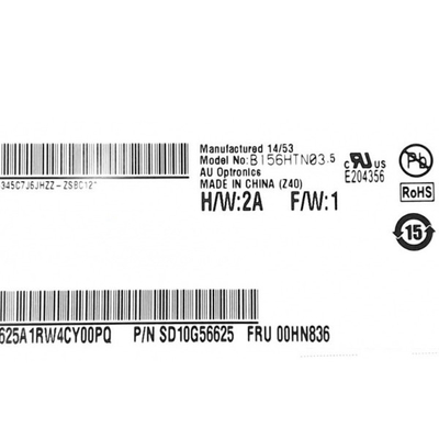 Oorspronkelijk in voorraad 15,6 inch B156HTN03.5 141PPI tft LCD-scherm