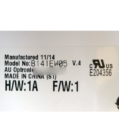 B141EW05 V4 14,1 inch 1280*800 TFT-LCD SCREEN LCD Display