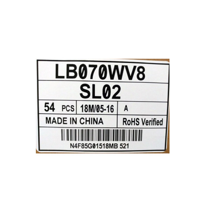 LB070WV8-SL02 Originele 7,0 inch 800*480 TFT LCD-scherm