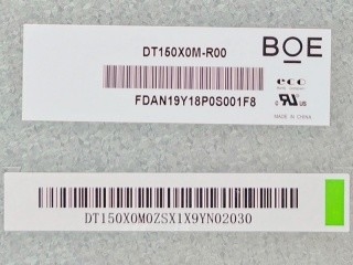 15 inch 1024*768 DT150X0M-R00 LCD-displaypaneel voor industriële