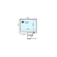 Hoogwaardig 4,1 inch 320*240 COM41H4156XLC LCD-displaypaneel