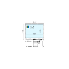 320*240 COM41T4M17XTC 4,1 inch 67 pins LCD Panel lcd module