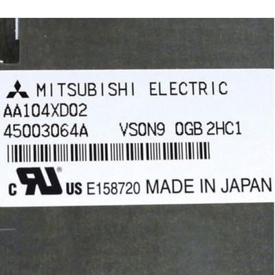 AA104XD02 10,4 Duim Industriële LCD Comité Vertoning 123PPI