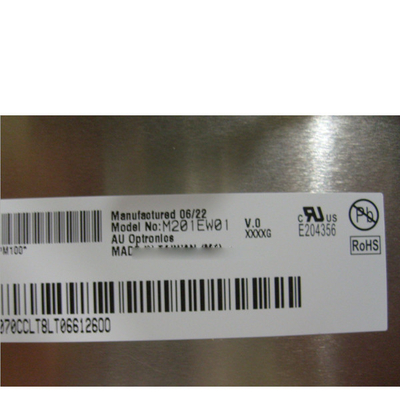 A-Si TFT LCD, LCM LVDS van M201EW01 V0 1680*1050 (2 CH, met 8 bits), de Desktopmonitor van de 30 speldenschakelaar