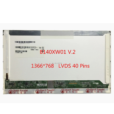 Goede prijs B140XW01 V2 LCD-laptopschermpanelen 262K 45% NTSC-weergavekleuren online