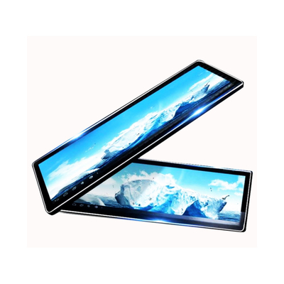 Goede prijs Stretching display 28,1 inch LCD strip ultra breed supermarkt reclame digitaal plank scherm online